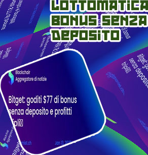 Lottomatica bonus senza deposito