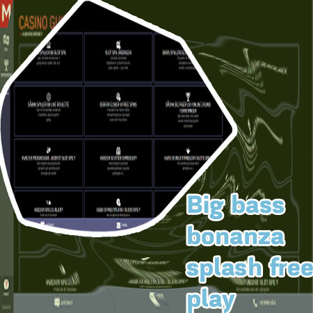 Pragmatic play big bass bonanza